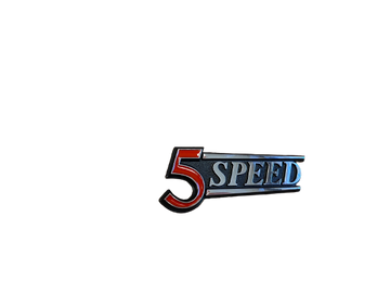 280z "5 Speed" Hatch Emblem 1977-1978 - Resurrected Classics